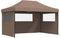 vidaXL - Partytent - inklapbaar - pop-up - met - 3 - zijwanden - bruin