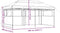 vidaXL - Partytent - inklapbaar - pop-up - met - 3 - zijwanden - bruin