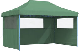 vidaXL - Partytent - inklapbaar - pop-up - met - 3 - zijwanden - groen