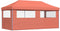 vidaXL - Partytent - inklapbaar - pop-up - met - 3 - zijwanden - terracottakleurig