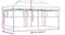 vidaXL - Partytent - inklapbaar - pop-up - met - 3 - zijwanden - terracottakleurig