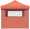 vidaXL - Partytent - inklapbaar - pop-up - met - 3 - zijwanden - terracottakleurig