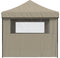 vidaXL - Partytent - inklapbaar - pop-up - met - 3 - zijwanden - taupe