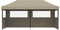 vidaXL - Partytent - inklapbaar - pop-up - met - 3 - zijwanden - taupe