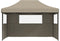vidaXL - Partytent - inklapbaar - pop-up - met - 3 - zijwanden - taupe