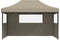 vidaXL - Partytent - inklapbaar - pop-up - met - 3 - zijwanden - taupe