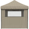 vidaXL - Partytent - inklapbaar - pop-up - met - 3 - zijwanden - taupe