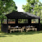 vidaXL - Partytent - inklapbaar - pop-up - met - 3 - zijwanden - zwart