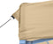 vidaXL - Partytent - inklapbaar - pop-up - met - 4 - zijwanden - beige