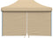 vidaXL - Partytent - inklapbaar - pop-up - met - 4 - zijwanden - beige