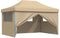 vidaXL - Partytent - inklapbaar - pop-up - met - 4 - zijwanden - beige