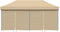 vidaXL - Partytent - inklapbaar - pop-up - met - 4 - zijwanden - beige