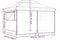 vidaXL - Partytent - inklapbaar - pop-up - met - 4 - zijwanden - beige