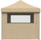 vidaXL - Partytent - inklapbaar - pop-up - met - 4 - zijwanden - beige