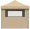vidaXL - Partytent - inklapbaar - pop-up - met - 4 - zijwanden - beige