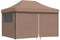 vidaXL - Partytent - inklapbaar - pop-up - met - 4 - zijwanden - bruin