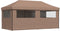 vidaXL - Partytent - inklapbaar - pop-up - met - 4 - zijwanden - bruin