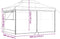 vidaXL - Partytent - inklapbaar - pop-up - met - 4 - zijwanden - bruin