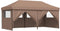 vidaXL - Partytent - inklapbaar - pop-up - met - 4 - zijwanden - bruin