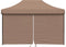 vidaXL - Partytent - inklapbaar - pop-up - met - 4 - zijwanden - bruin