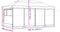 vidaXL - Partytent - inklapbaar - pop-up - met - 4 - zijwanden - bruin