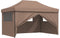 vidaXL - Partytent - inklapbaar - pop-up - met - 4 - zijwanden - bruin