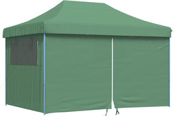vidaXL - Partytent - inklapbaar - pop-up - met - 4 - zijwanden - groen