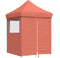 vidaXL - Partytent - inklapbaar - pop-up - met - 4 - zijwanden - terracottakleurig