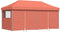vidaXL - Partytent - inklapbaar - pop-up - met - 4 - zijwanden - terracottakleurig