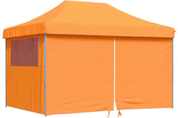 vidaXL - Partytent - inklapbaar - pop-up - met - 4 - zijwanden - oranje