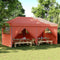 vidaXL - Partytent - inklapbaar - pop-up - met - 4 - zijwanden - terracottakleurig