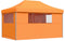 vidaXL - Partytent - inklapbaar - pop-up - met - 4 - zijwanden - oranje