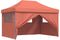 vidaXL - Partytent - inklapbaar - pop-up - met - 4 - zijwanden - terracottakleurig