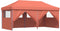 vidaXL - Partytent - inklapbaar - pop-up - met - 4 - zijwanden - terracottakleurig