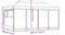 vidaXL - Partytent - inklapbaar - pop-up - met - 4 - zijwanden - bordeauxrood