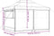vidaXL - Partytent - inklapbaar - pop-up - met - 4 - zijwanden - bordeauxrood