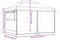 vidaXL - Partytent - inklapbaar - pop-up - met - 4 - zijwanden - terracottakleurig
