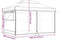 vidaXL - Partytent - inklapbaar - pop-up - met - 4 - zijwanden - terracottakleurig