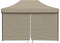 vidaXL - Partytent - inklapbaar - pop-up - met - 4 - zijwanden - taupe
