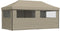 vidaXL - Partytent - inklapbaar - pop-up - met - 4 - zijwanden - taupe