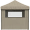 vidaXL - Partytent - inklapbaar - pop-up - met - 4 - zijwanden - taupe