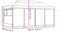 vidaXL - Partytent - inklapbaar - pop-up - met - 4 - zijwanden - zwart