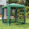 vidaXL - Partytent - met - 10 - mesh - zijwanden - 12x3 - m