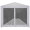 vidaXL - Partytent - met - 10 - mesh - zijwanden - 12x3 - m