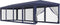 vidaXL - Partytent - met - 10 - mesh - zijwanden - 3x12 - m - HDPE - blauw