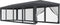 vidaXL - Partytent - met - 10 - mesh - zijwanden - 3x12 - m - HDPE - antracietkleurig
