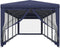 vidaXL - Partytent - met - 10 - mesh - zijwanden - 3x12 - m - HDPE - blauw