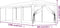 vidaXL - Partytent - met - 10 - mesh - zijwanden - 3x12 - m - HDPE - antracietkleurig