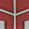 vidaXL - Partytent - met - 10 - mesh - zijwanden - 3x12 - m - HDPE - rood