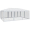 vidaXL - Partytent - met - 10 - mesh - zijwanden - 6x4 - m - HDPE - wit